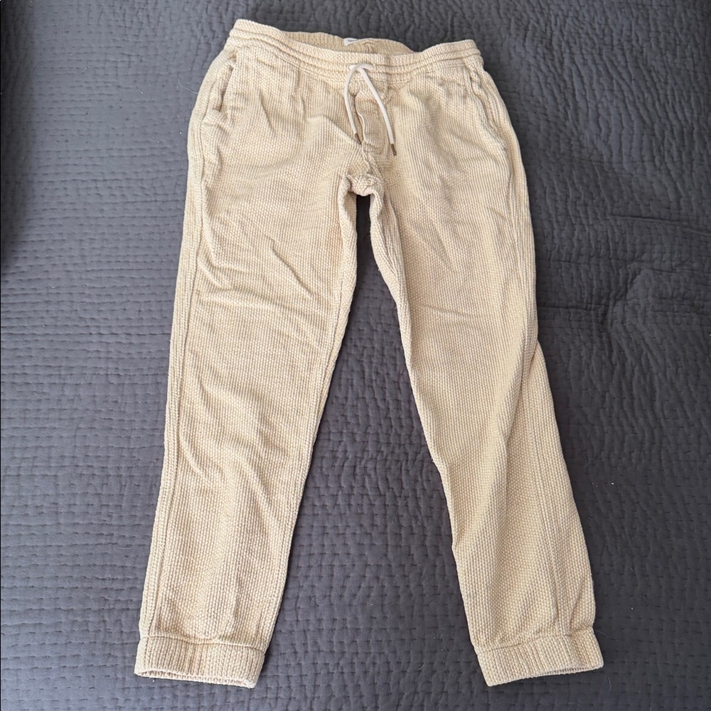 Taylor Stitch Men’s M Tan Sashiko Apres Pant NWOT